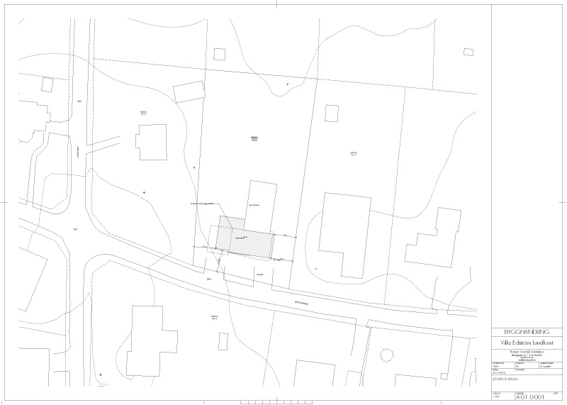 Arkitektens situationsplan som del av bygglov